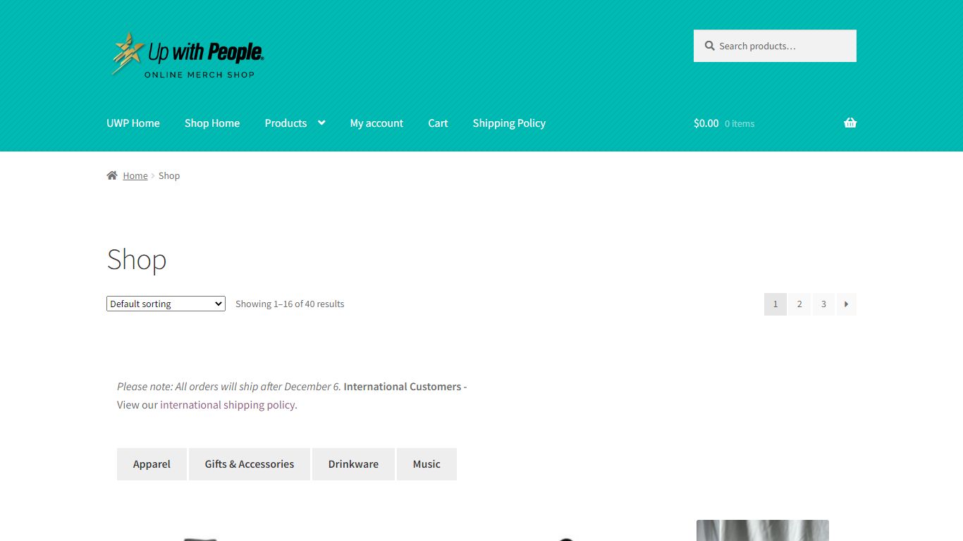Products – Up with People Shop